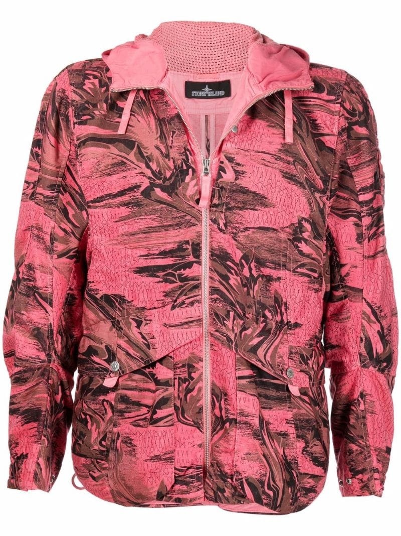 floral-print bomber jacket - 1