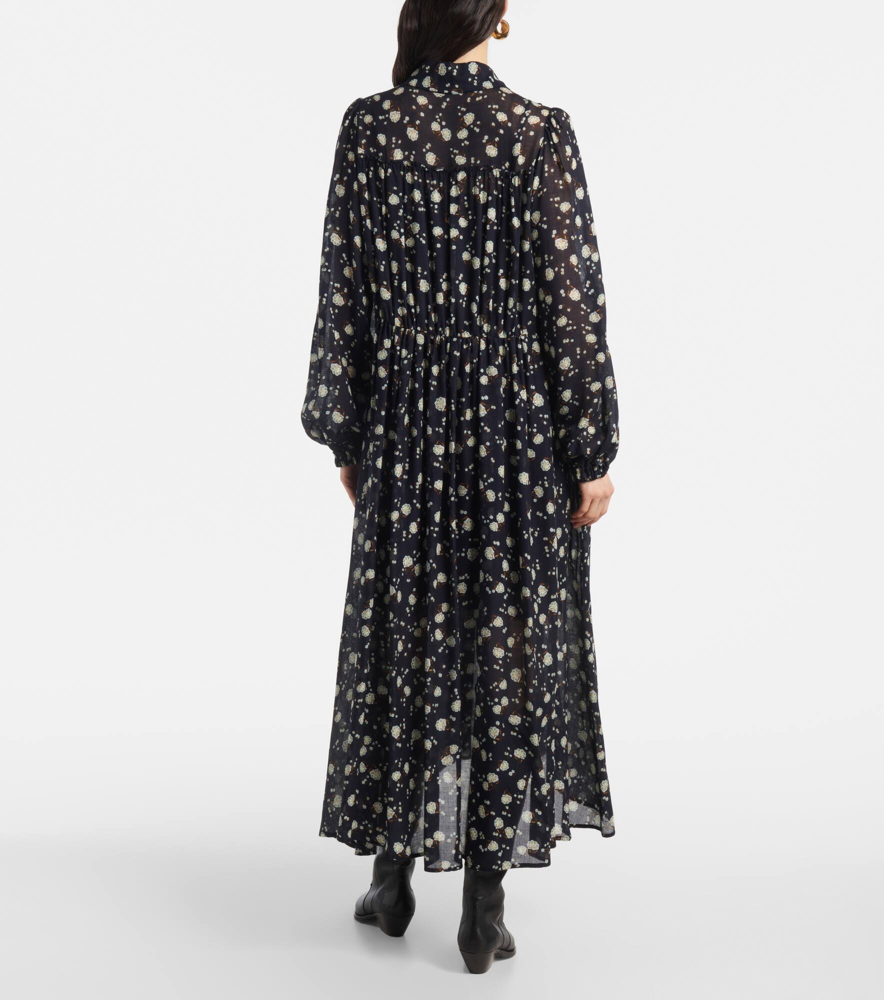 Floral Volumes printed maxi dress - 3