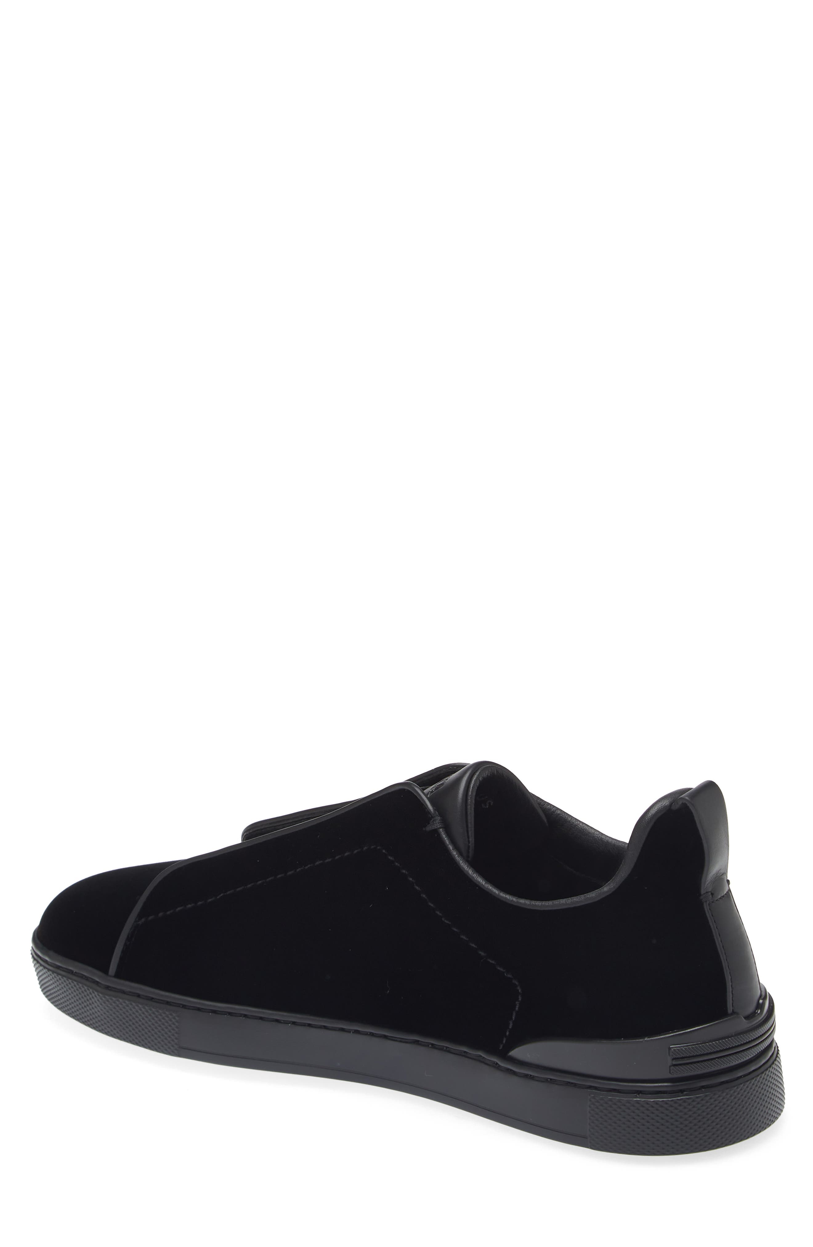 Triple Stitch Velvet Sneaker - 2