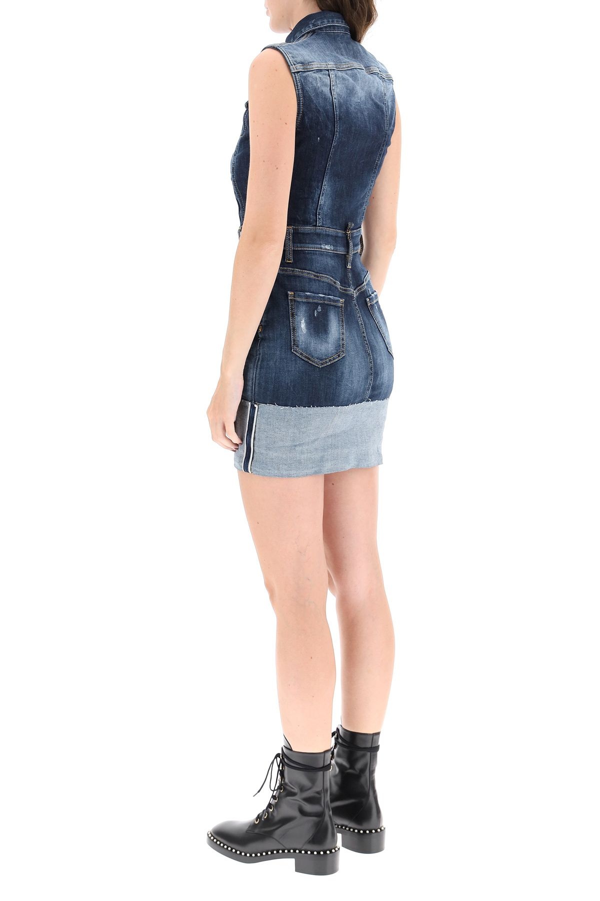 DENIM MINI DRESS - 4