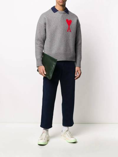 AMI Paris straight fit worker trousers outlook