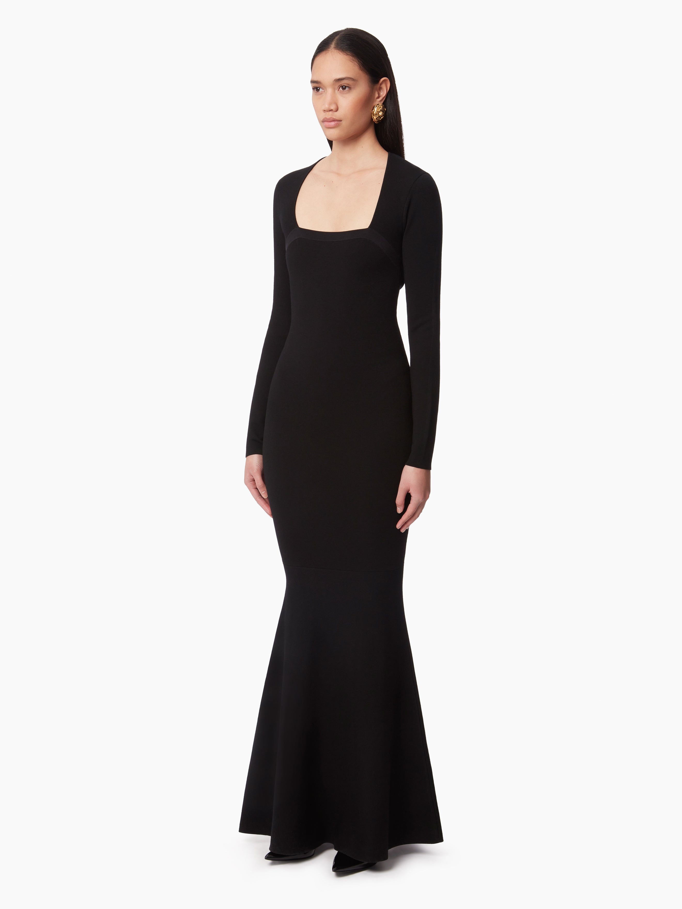 MERMAID DRESS IN WOOL BLEND - 2
