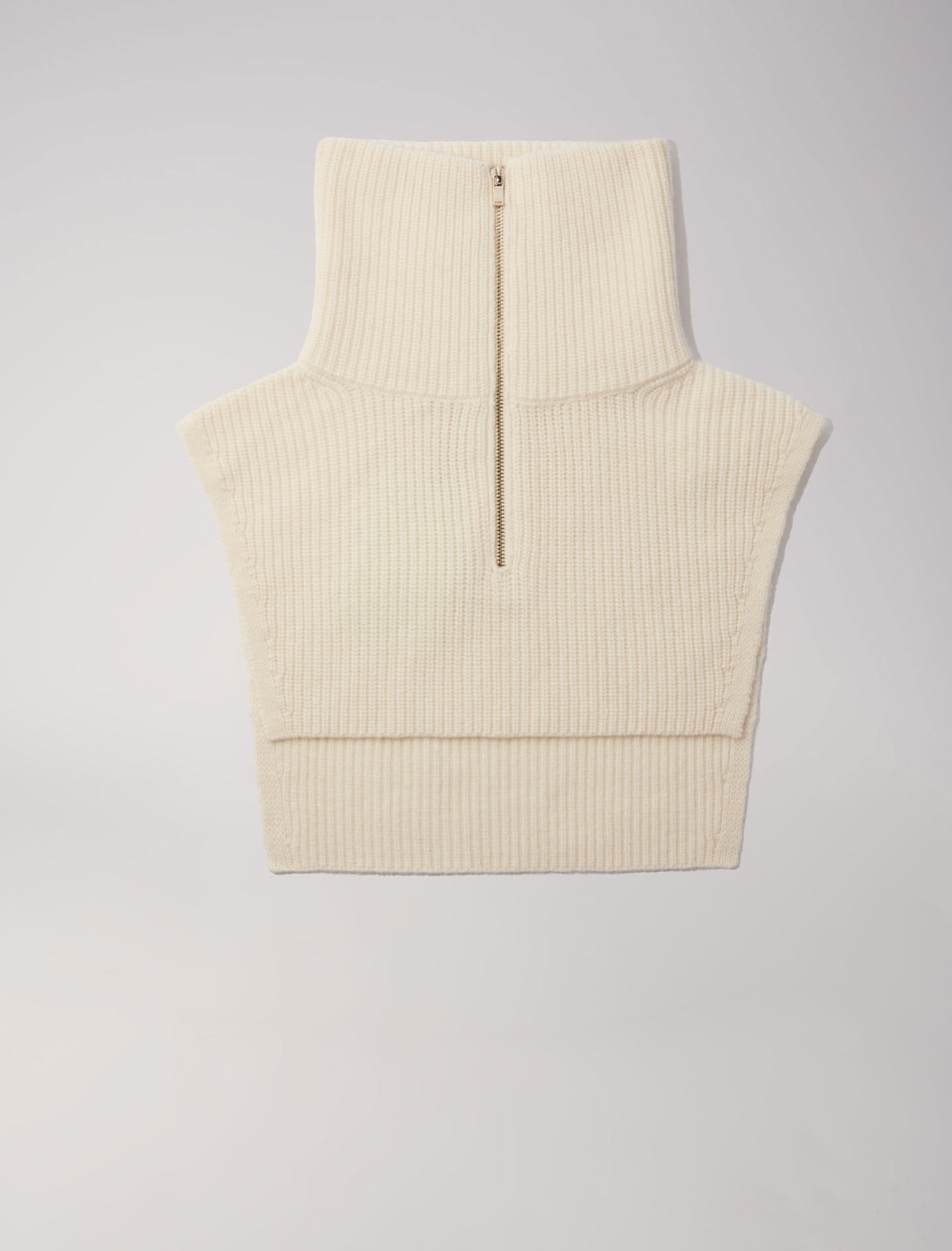Cashmere/wool zip-up neck warmer - 7