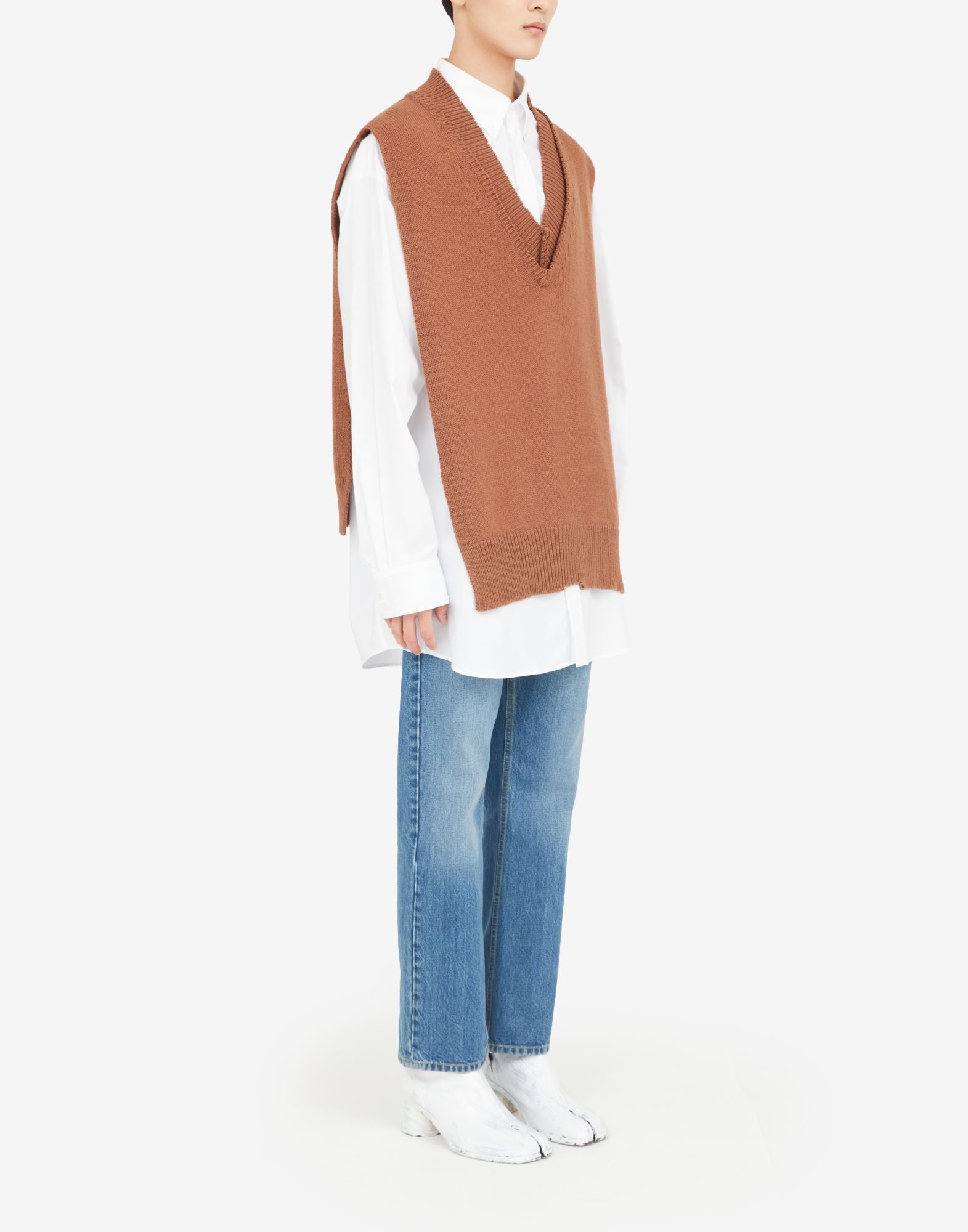 Décortiqué V-neck tabard - 3