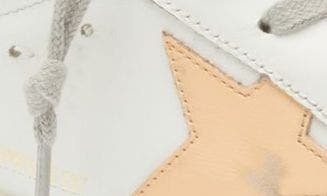 Super-Star Low Top Sneaker in White/Peach - 7