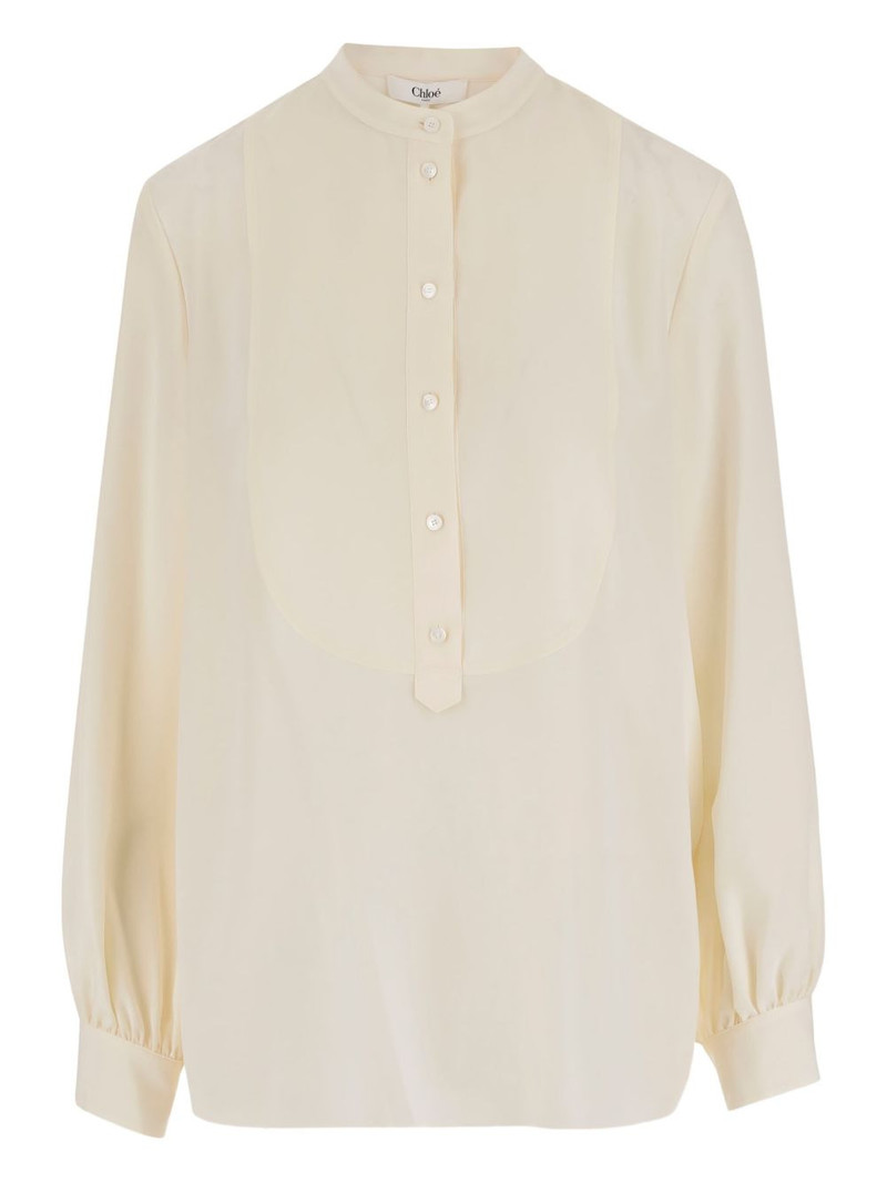 mandarin-collar button shirt 1
