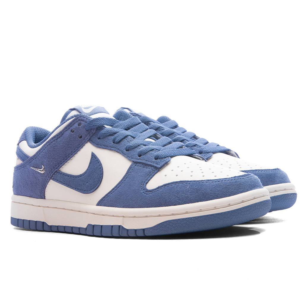 WOMEN'S DUNK LOW - SAIL/WORLD INDIGO/METALLIC SILVER - 2