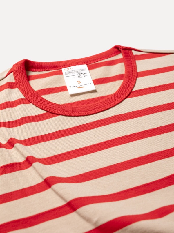 Joni Breton Stripe Offwhite/Red - 2