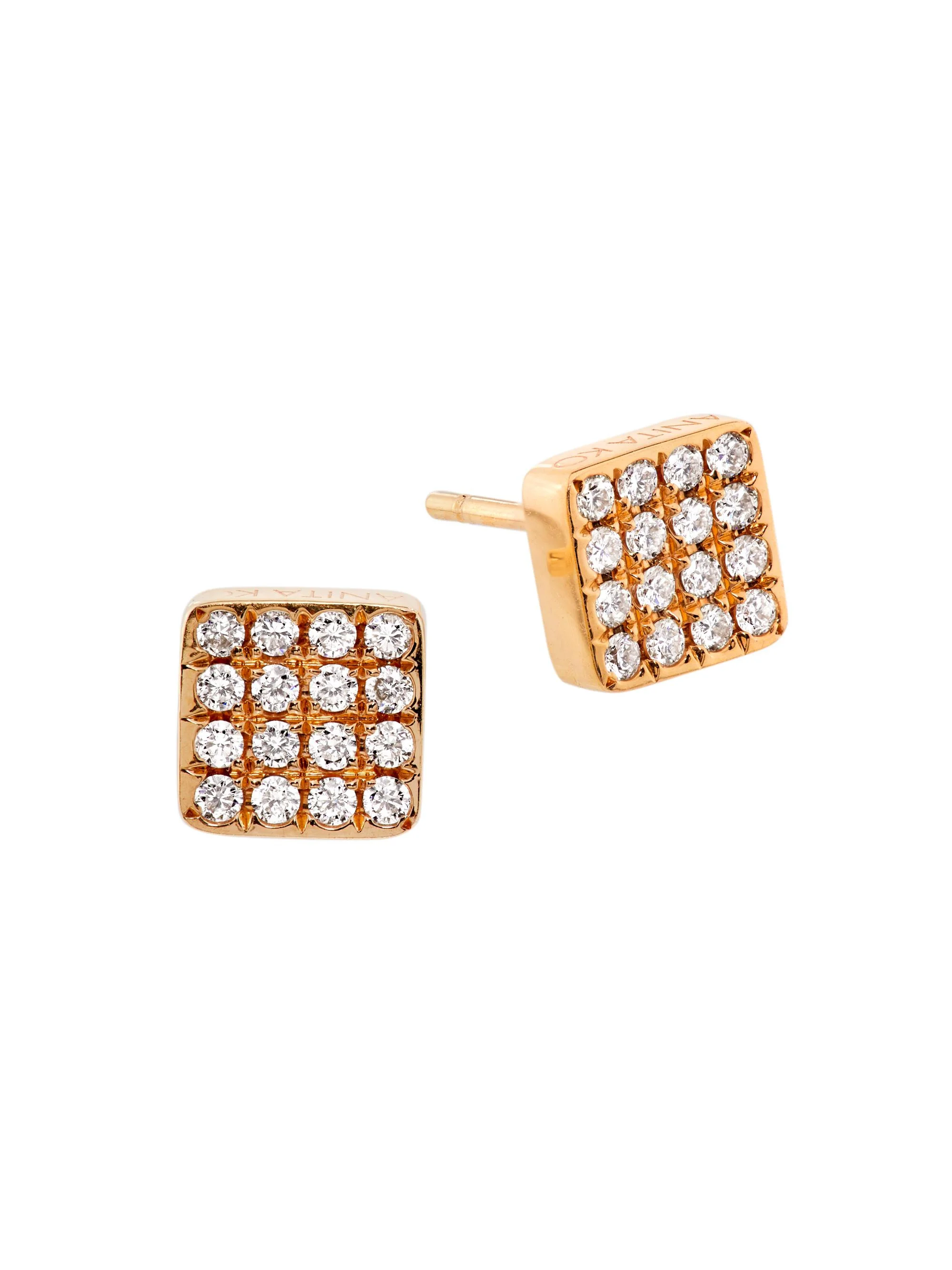 Women's Harlow 18K Yellow Gold & 0.33 TCW Diamond Stud Earrings - Rose Gold - 1