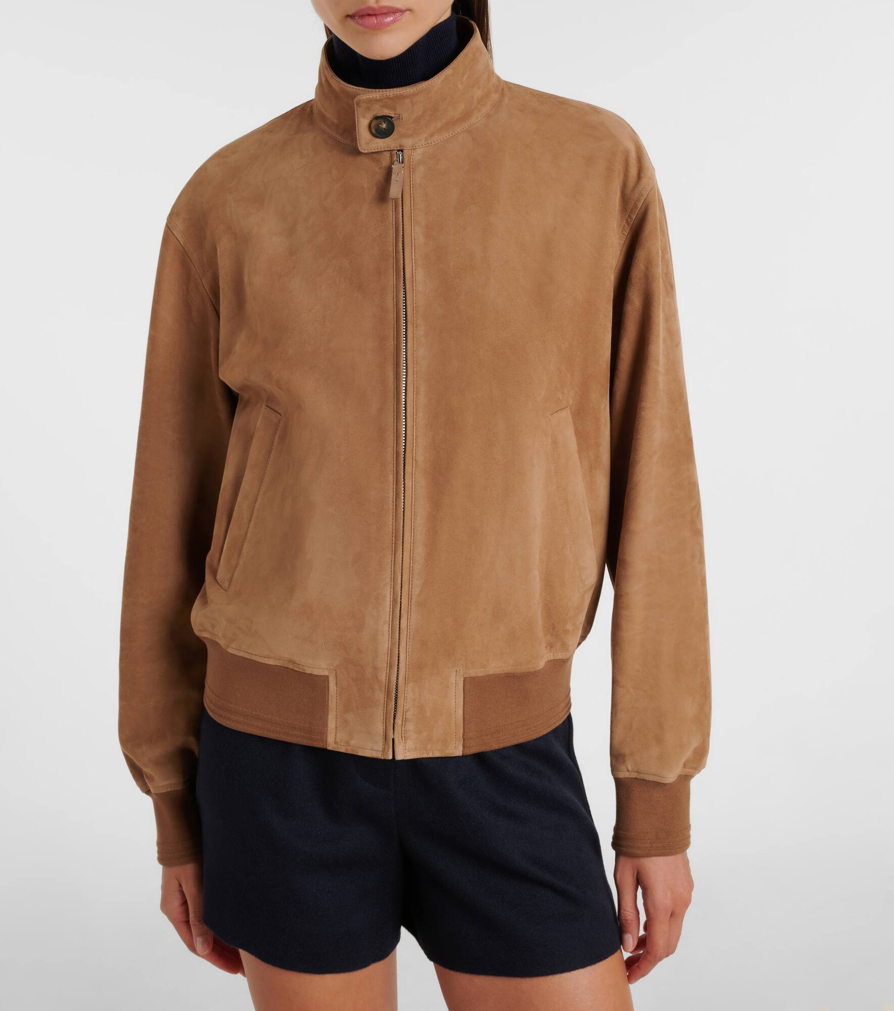 Suede bomber jacket - 6