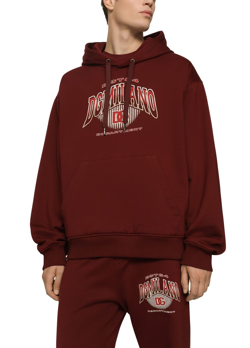 Hoodie in Jersey with Logo Print - 2