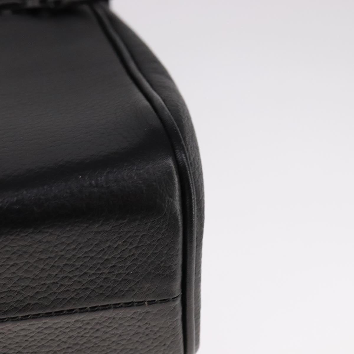 Burberry Hand Bag Leather Black - 13