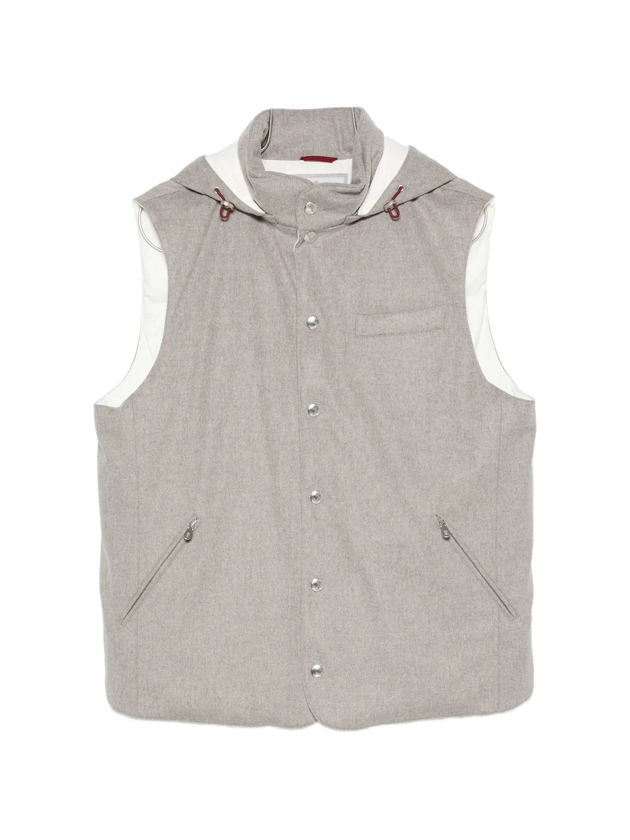 Brunello Cucinelli Hooded Press-stud Gilet - 1