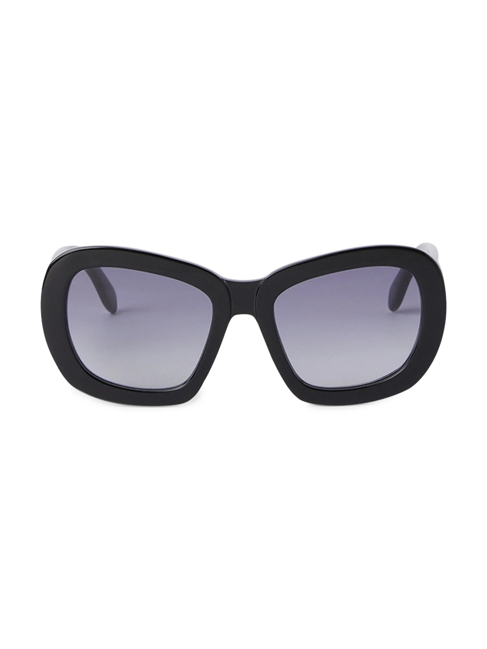 Women's Moon 54MM Round Sunglasses - Black - 1