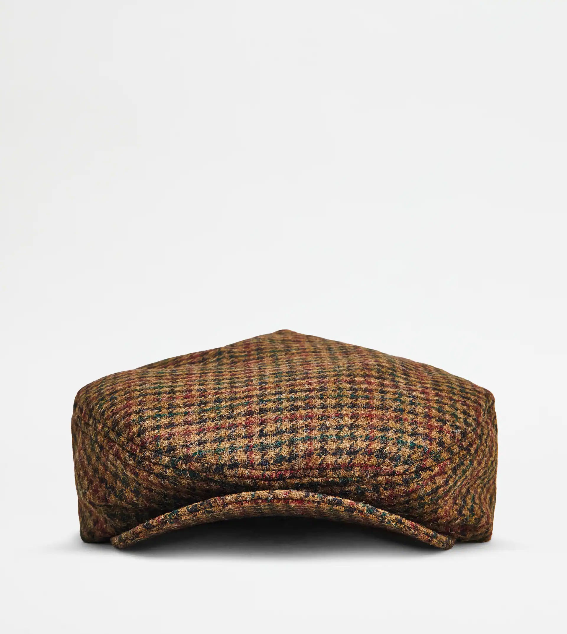 SHETLAND FLAT CAP - BROWN, RED - 1