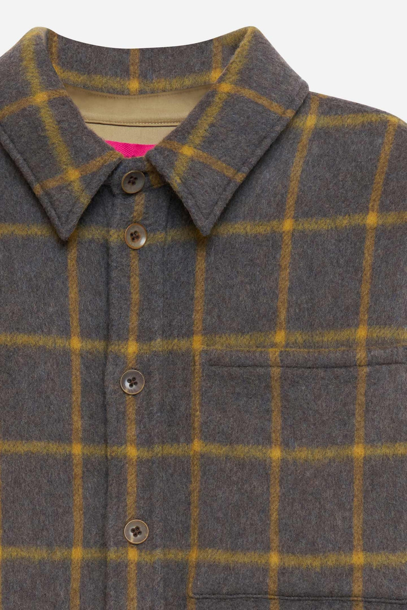 The Elder Statesman BRUSH CHECK OVERSHIRT outlook