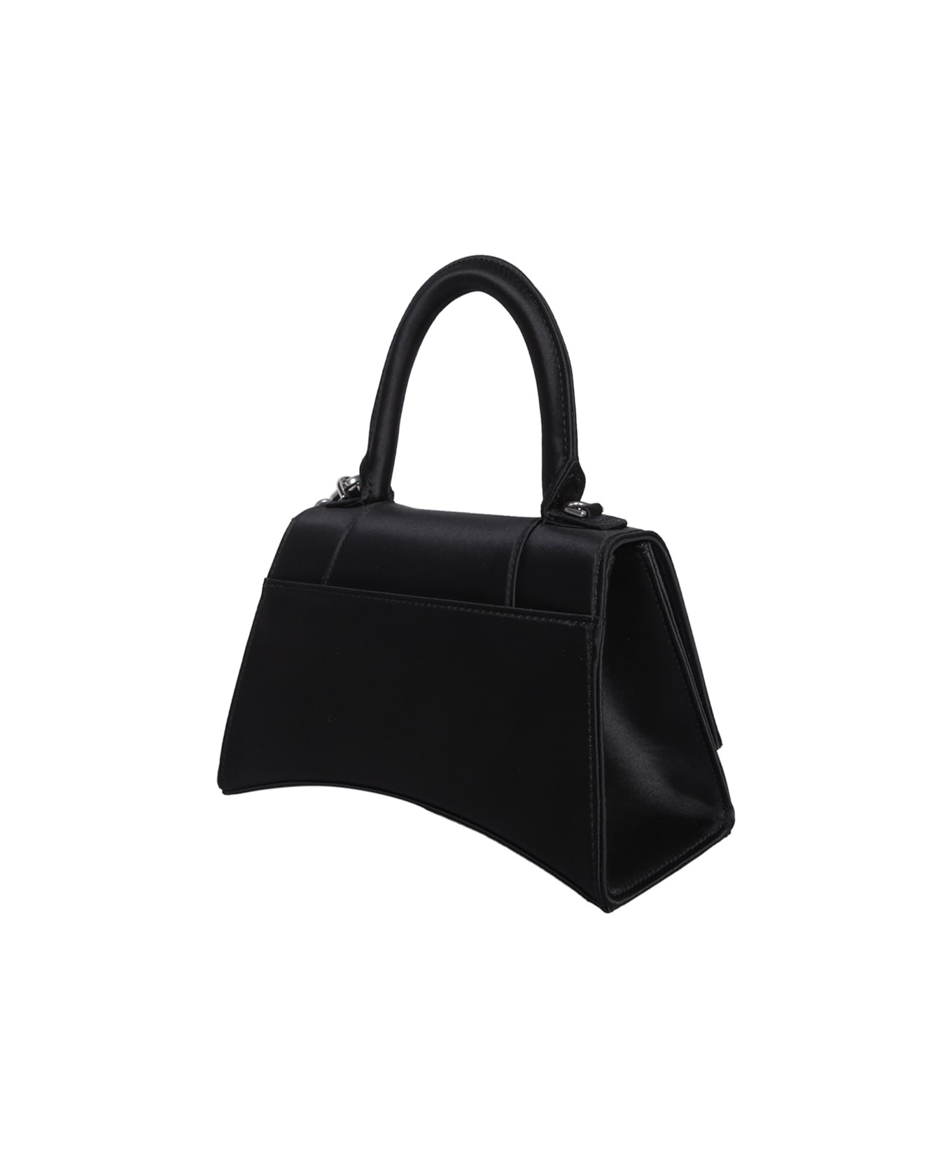 Black Satin Small Hourglass Handbag - 2