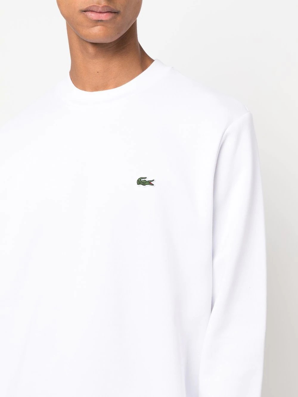 logo-embroidered crew neck jumper - 5