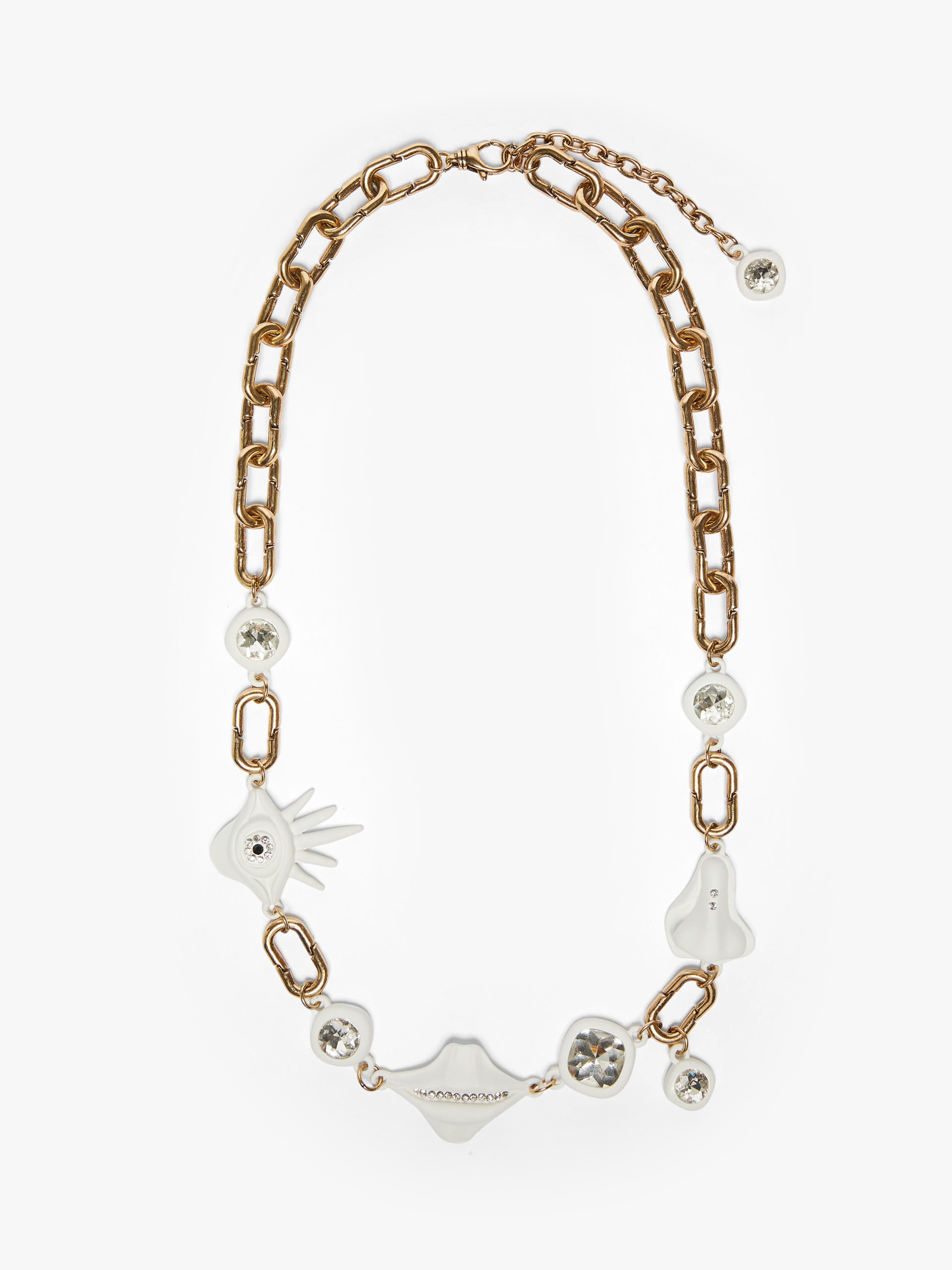 NARVEL Metal and glass necklace - 1
