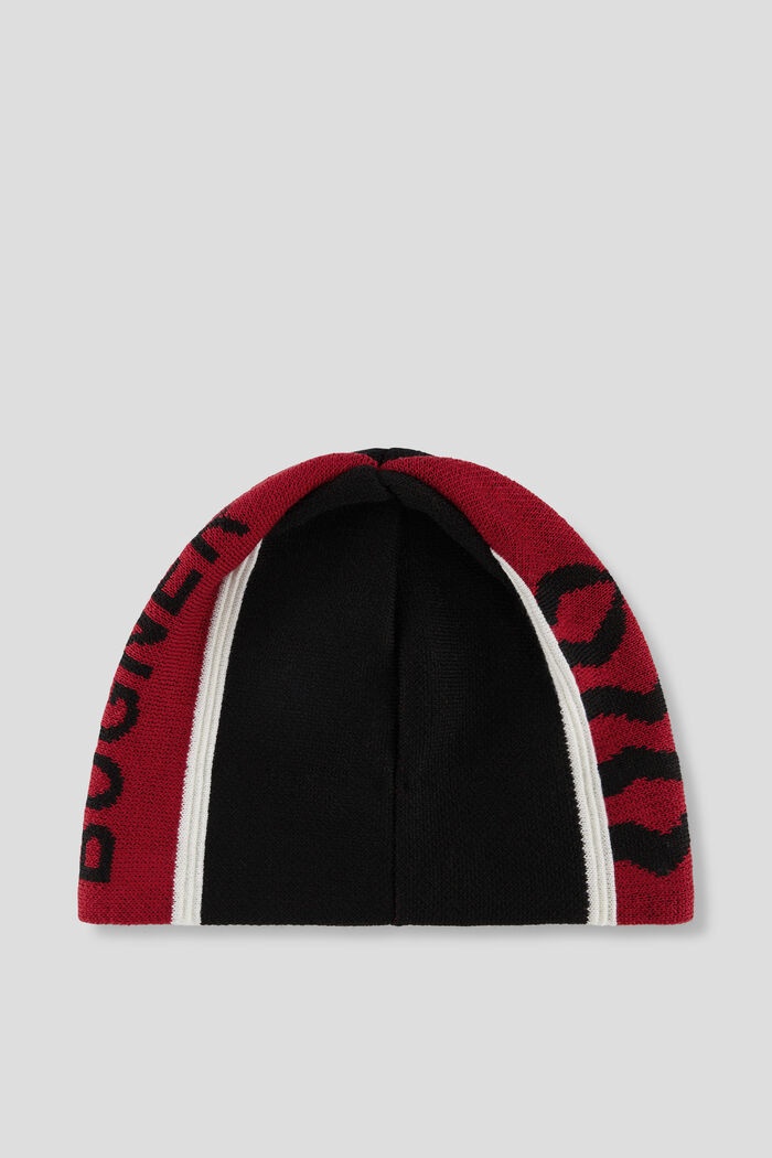 Rocky Knitted hat in Black/Red - 3