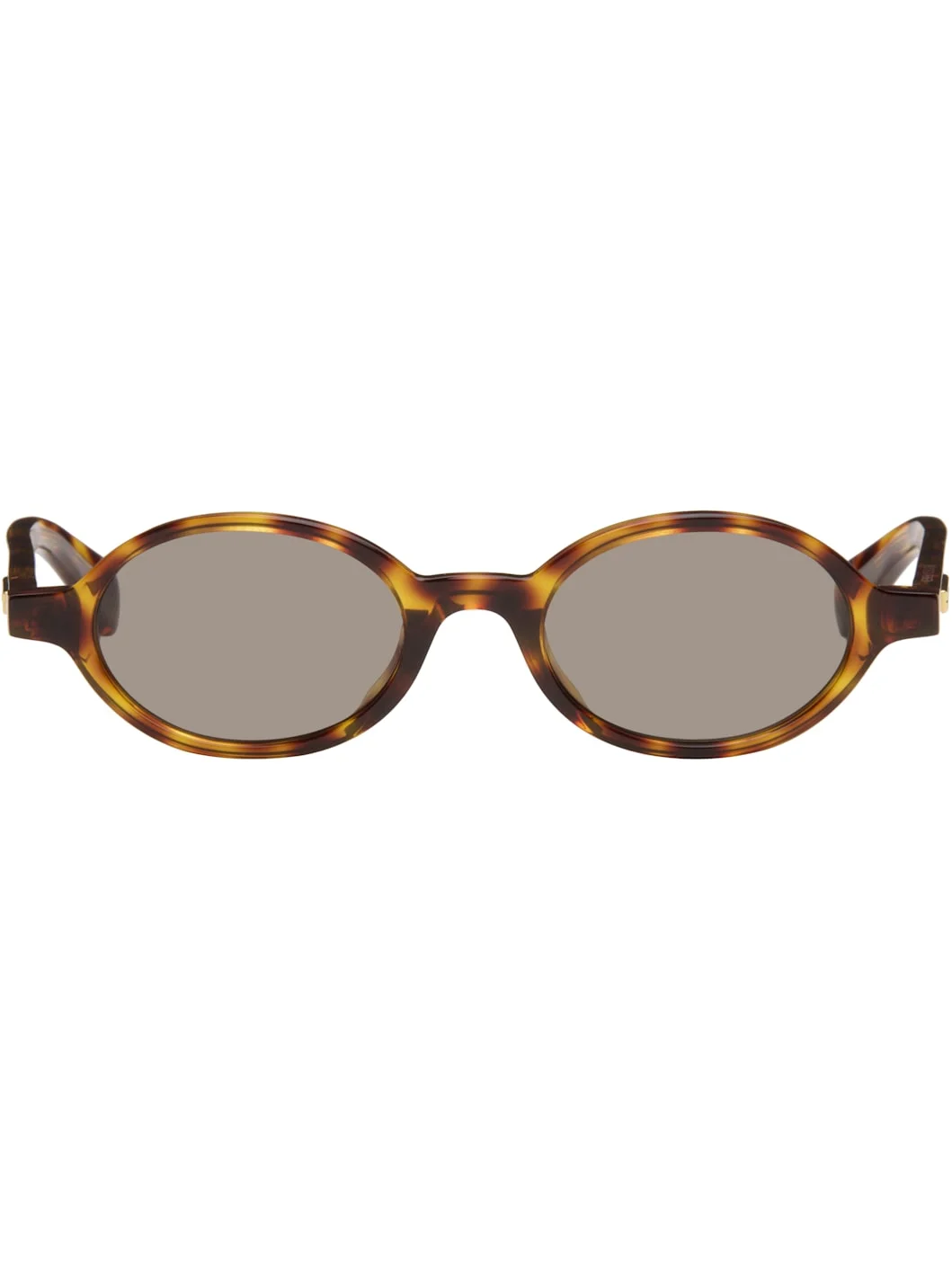 Brown Classic Oval Sunglasses - 1