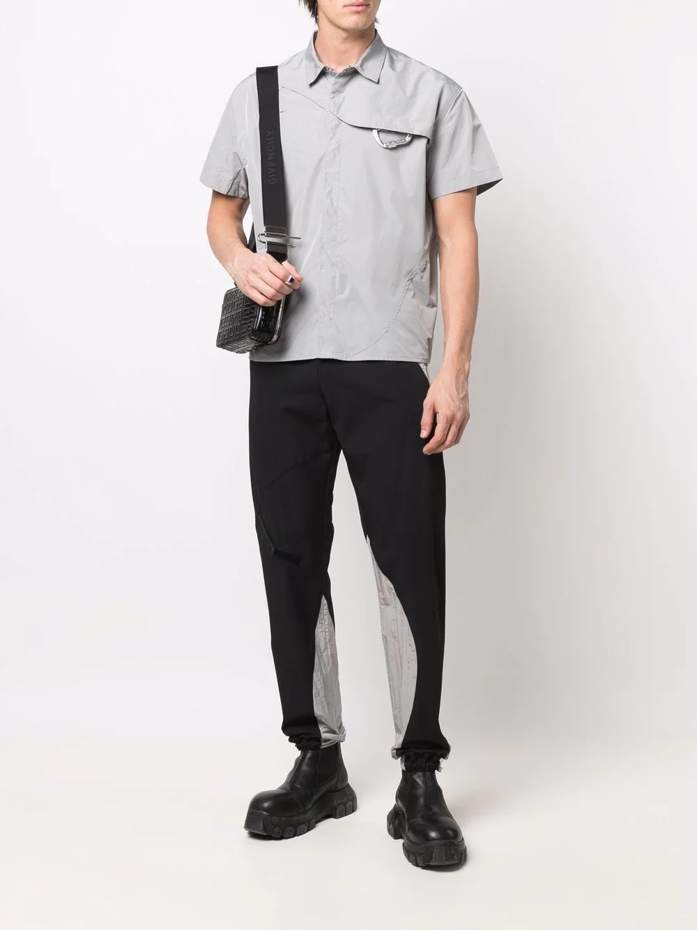 colour-block rubber-strap track pants - 2