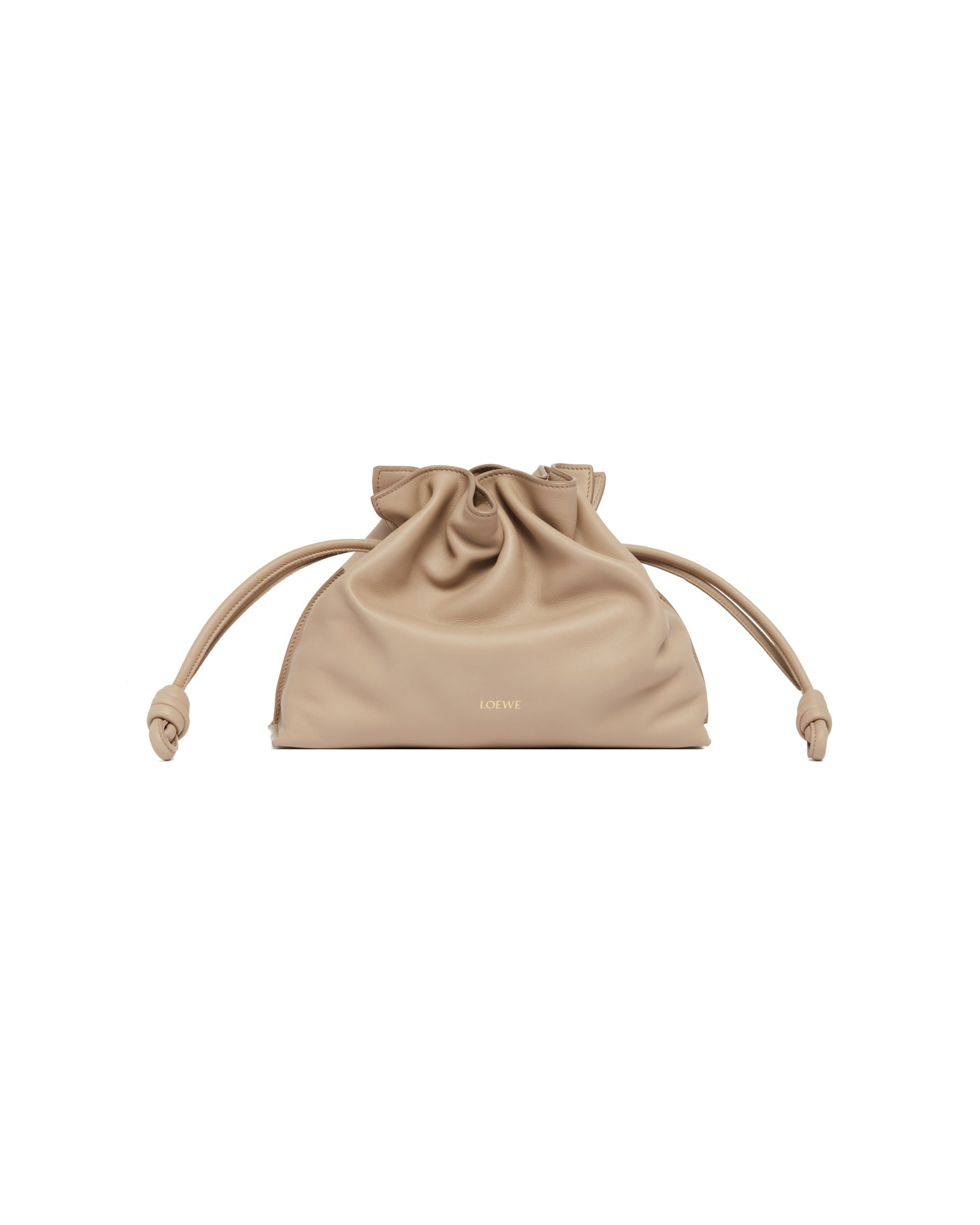 Beige Medium Flamenco Clutch Bag - 3