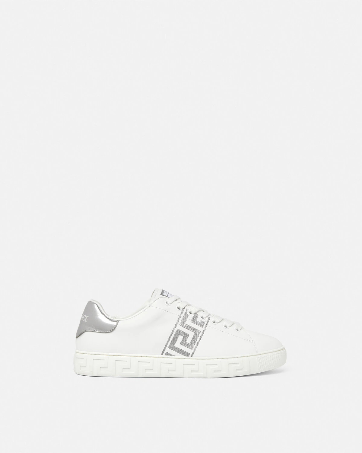 Embroidered Greca Sneakers - 1