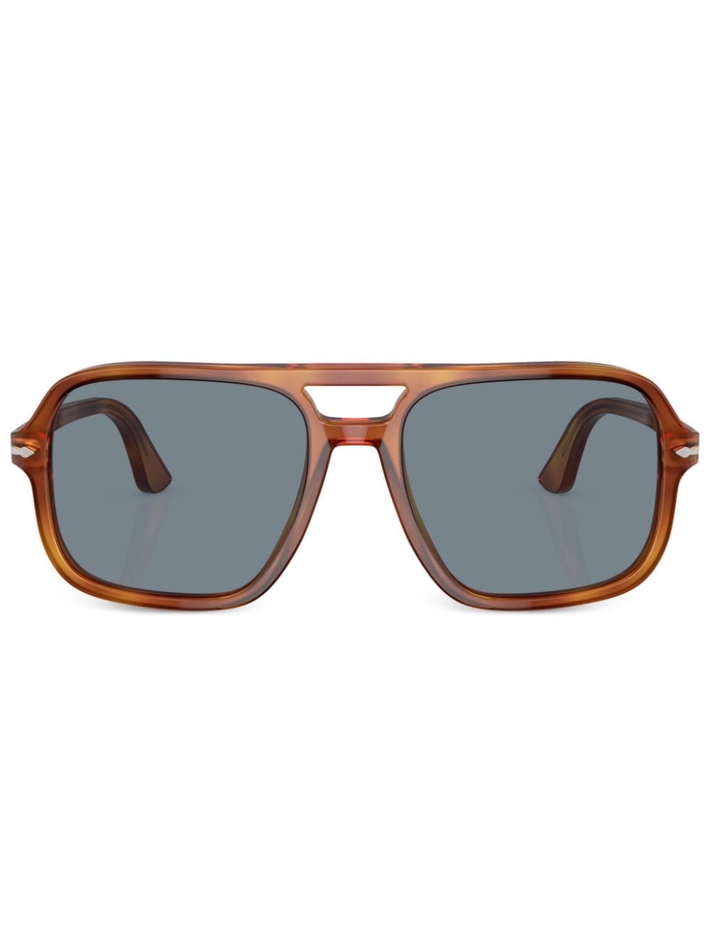 tortoiseshell-effect pilot-frame sunglasses - 1