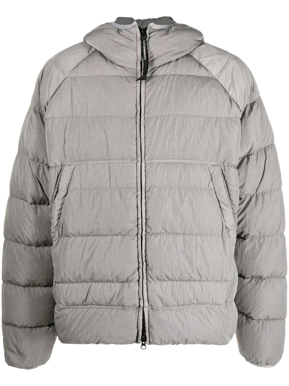 padded zip-up down jacket - 1