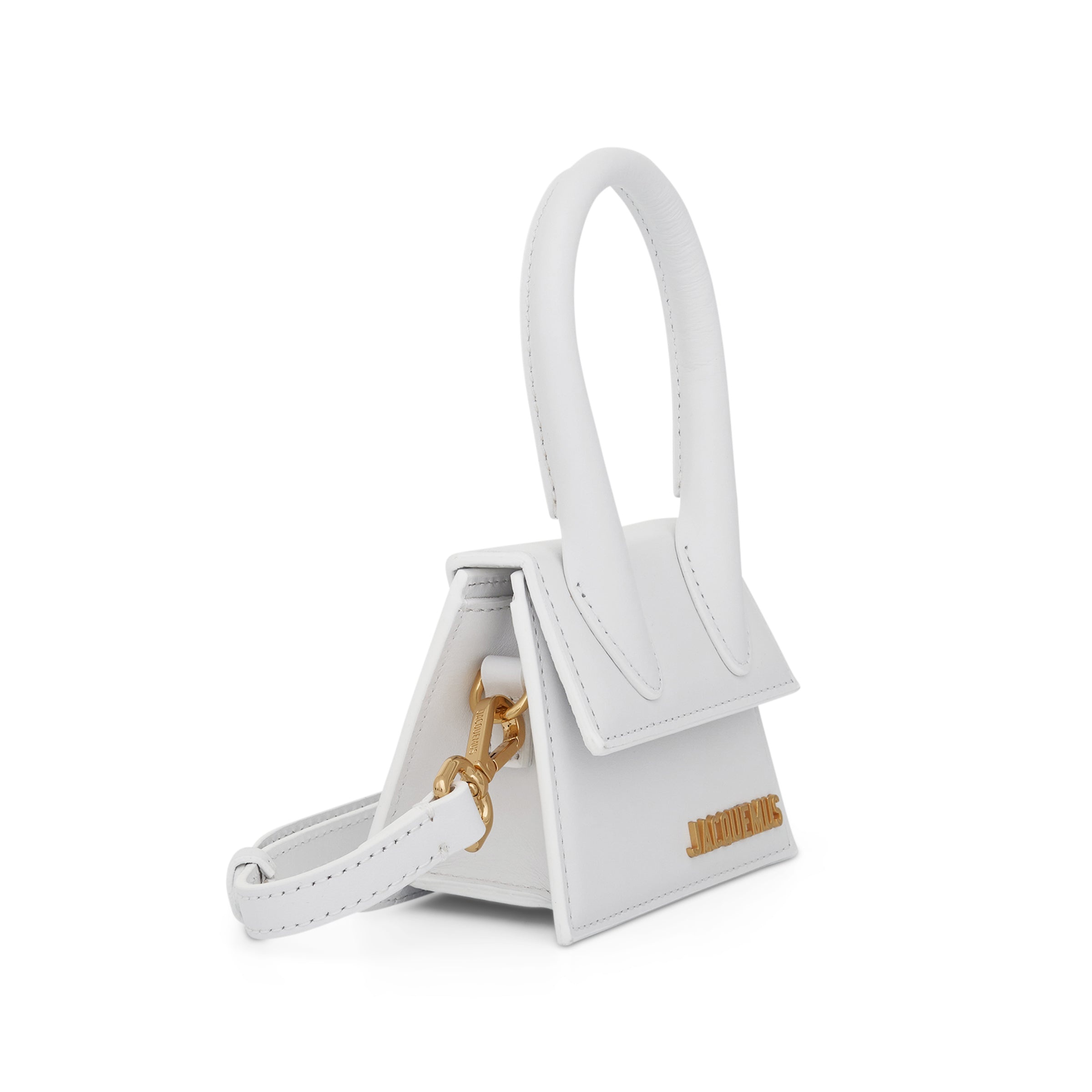 Le Chiquito Mini Leather Bag in White - 2