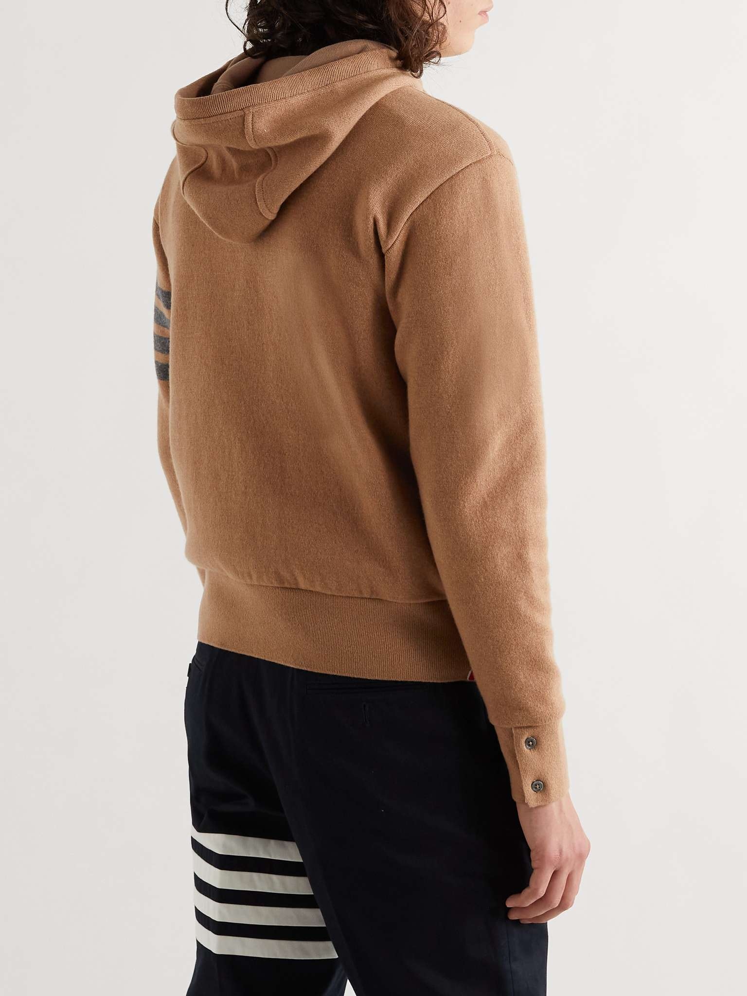 Striped Cashmere-Blend Hoodie - 4