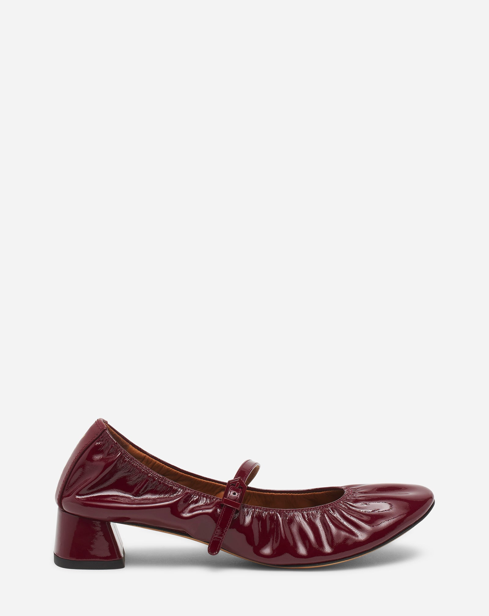THE BALLERINA HEELED MARY JANE IN GLOSSY LEATHER - 1