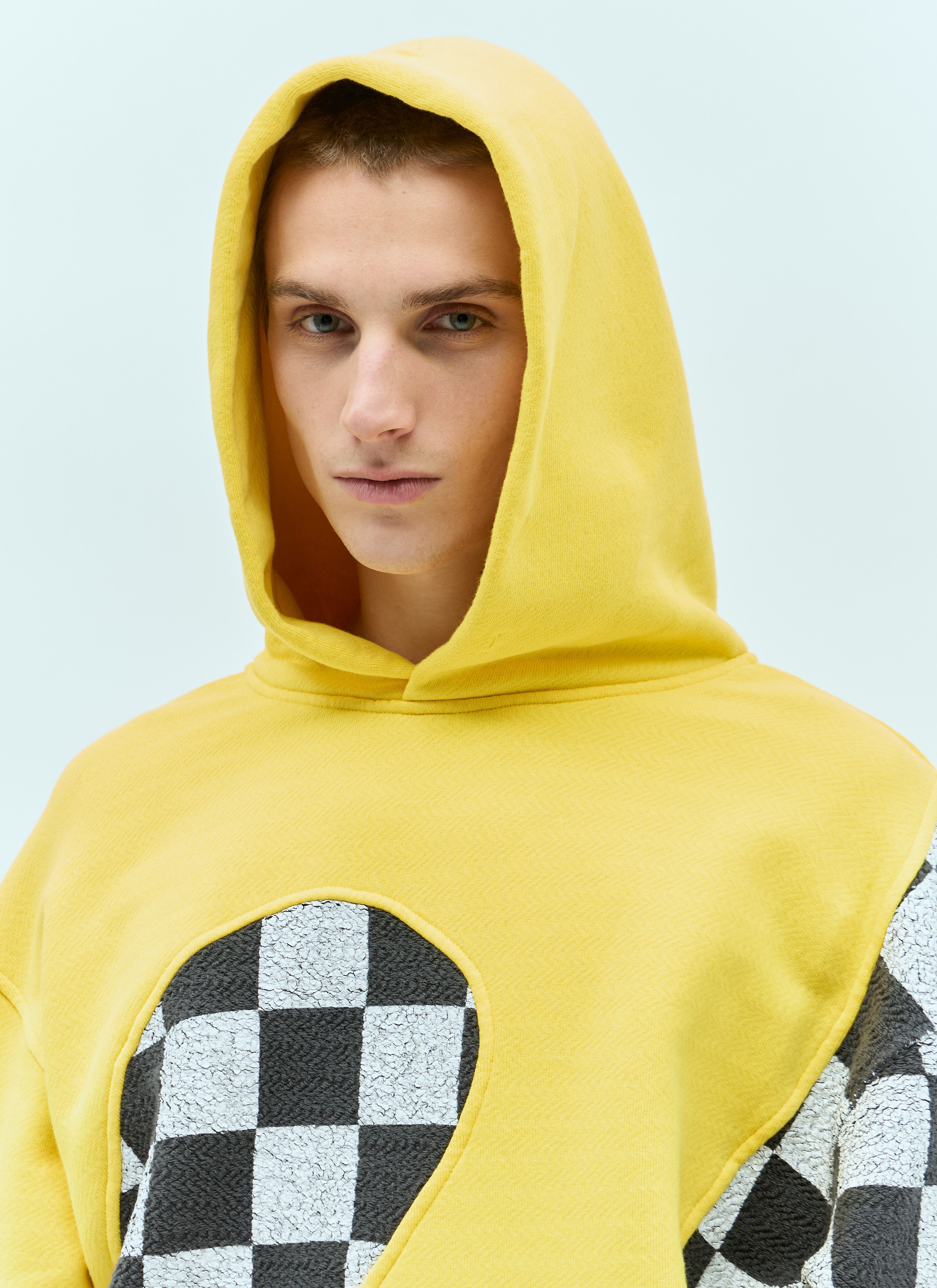 ERL Checker Swirl Hooded Sweatshirt | lncc | REVERSIBLE