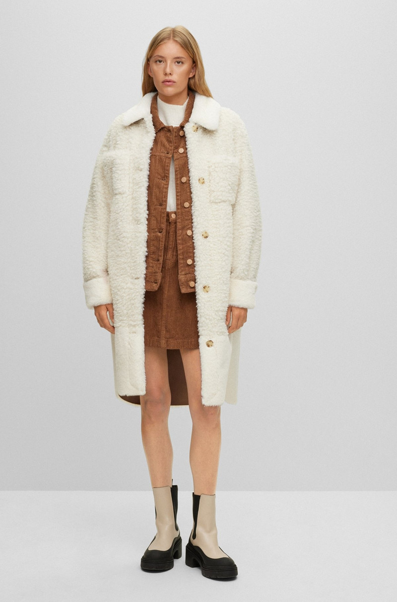 BOSS A-LINE SKIRT IN STRETCH-COTTON CORDUROY outlook