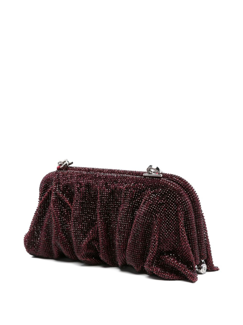 La Grande Venus crystal-embellished pleated clutch - 2
