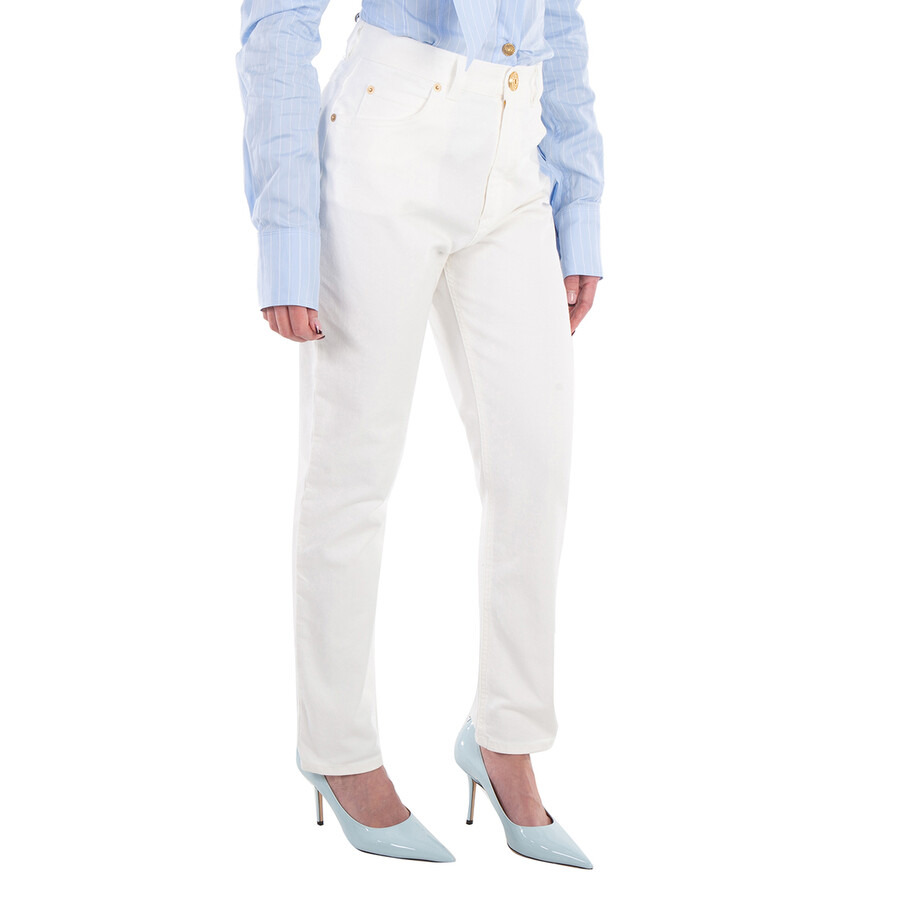 Balmain High Waist Slim Fit Jeans - 2