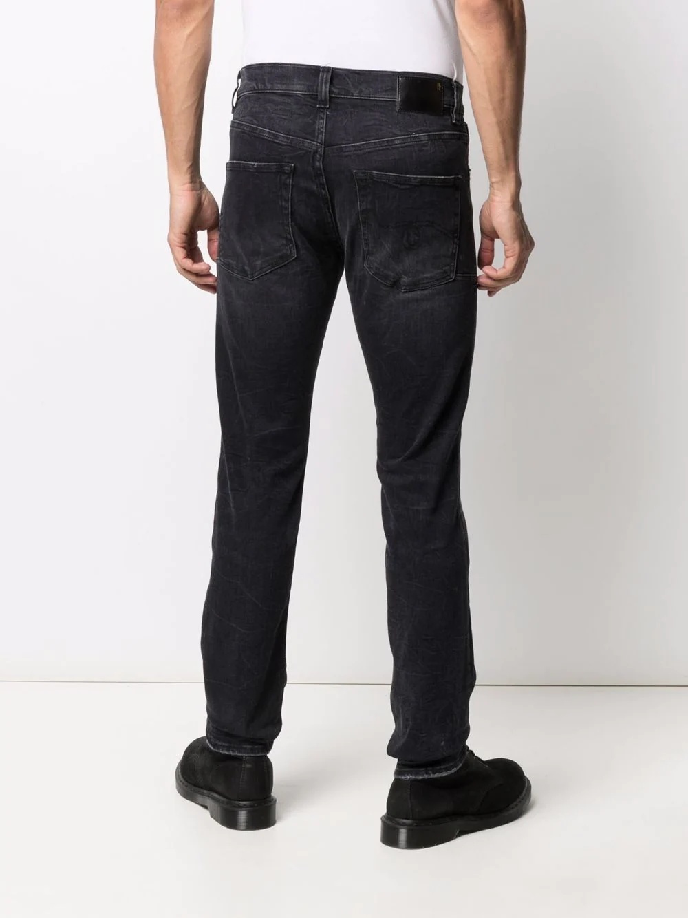 dark-wash slim-fit jeans - 4