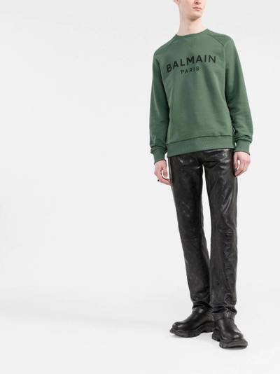 Balmain logo-print sweatshirt outlook