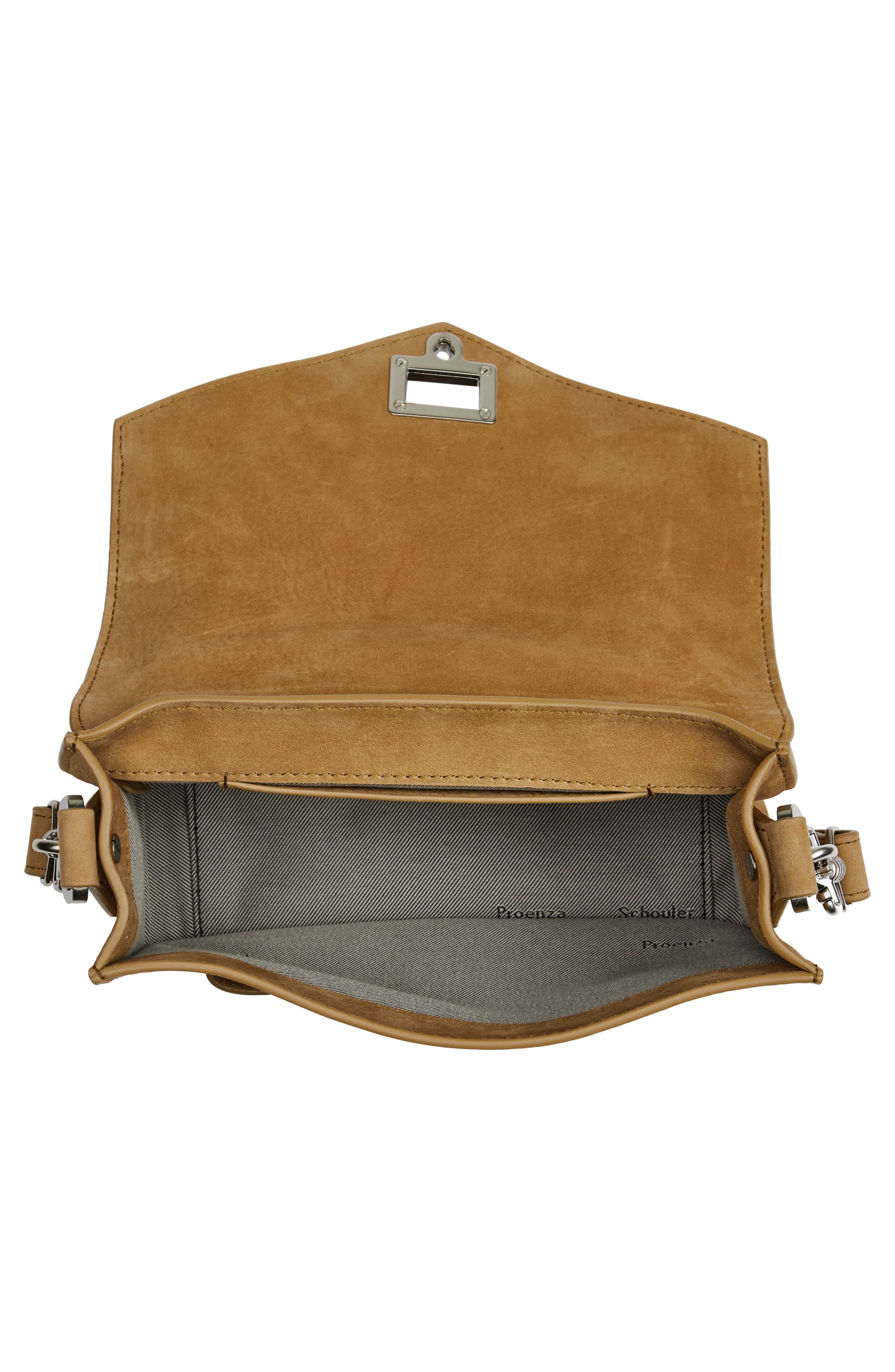 Proenza Schouler Mini PS1 Suede Crossbody Bag in Tobacco at Nordstrom - 5
