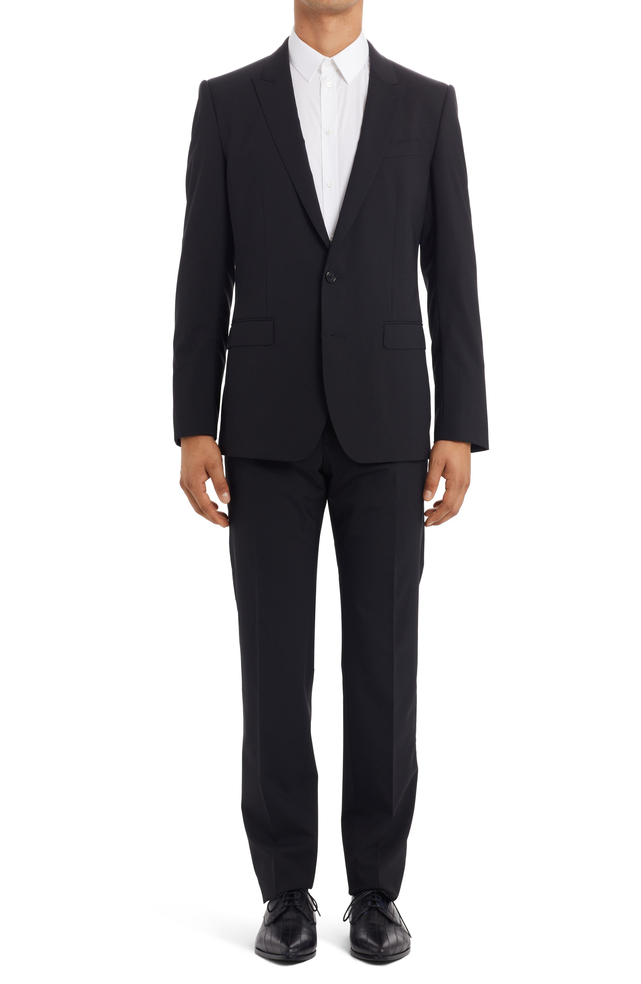 Gold Fit Stretch Cotton Dress Shirt - 1