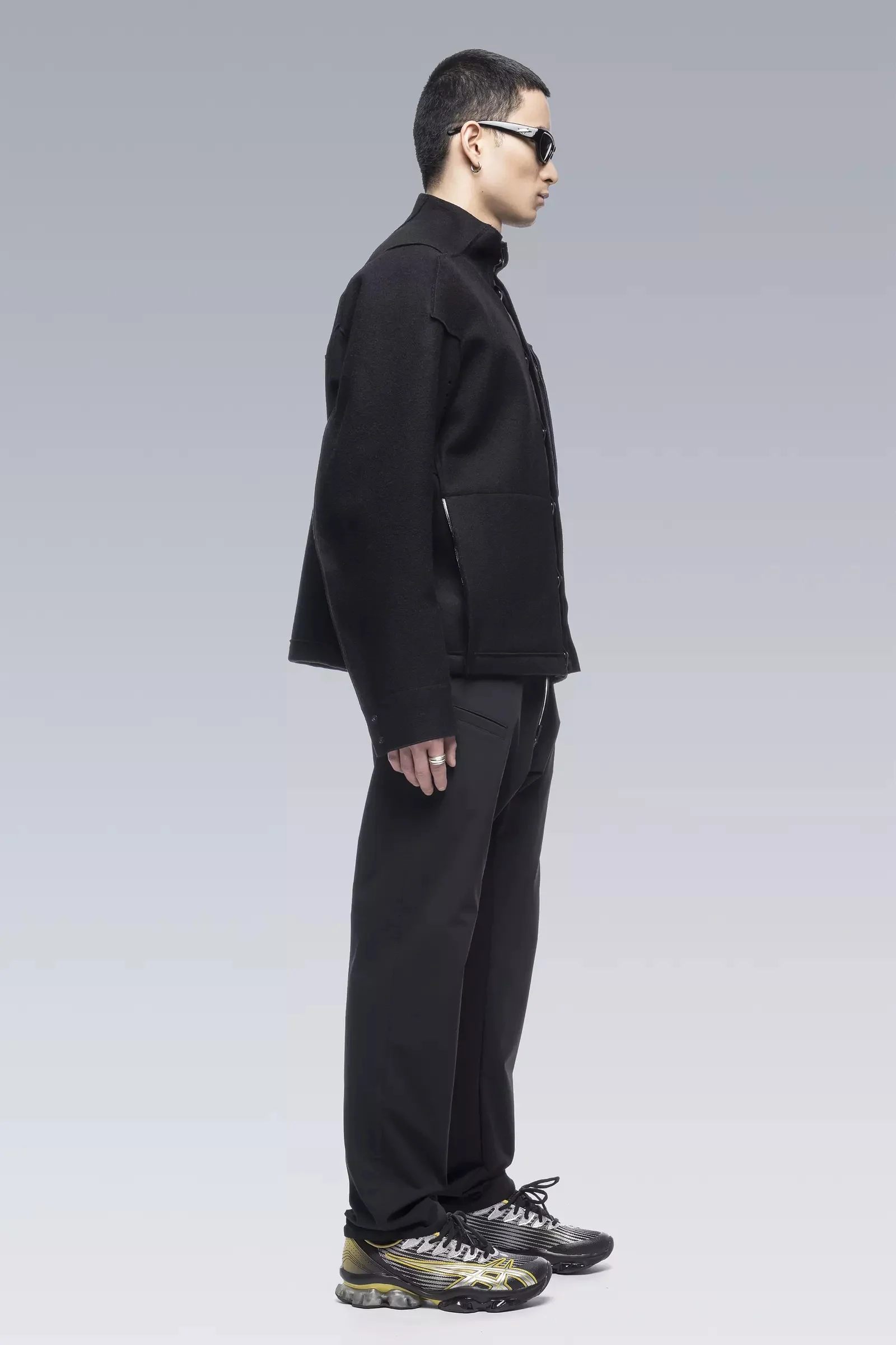 ACRONYM J70-BU Burel® Wool Jacket Black | REVERSIBLE