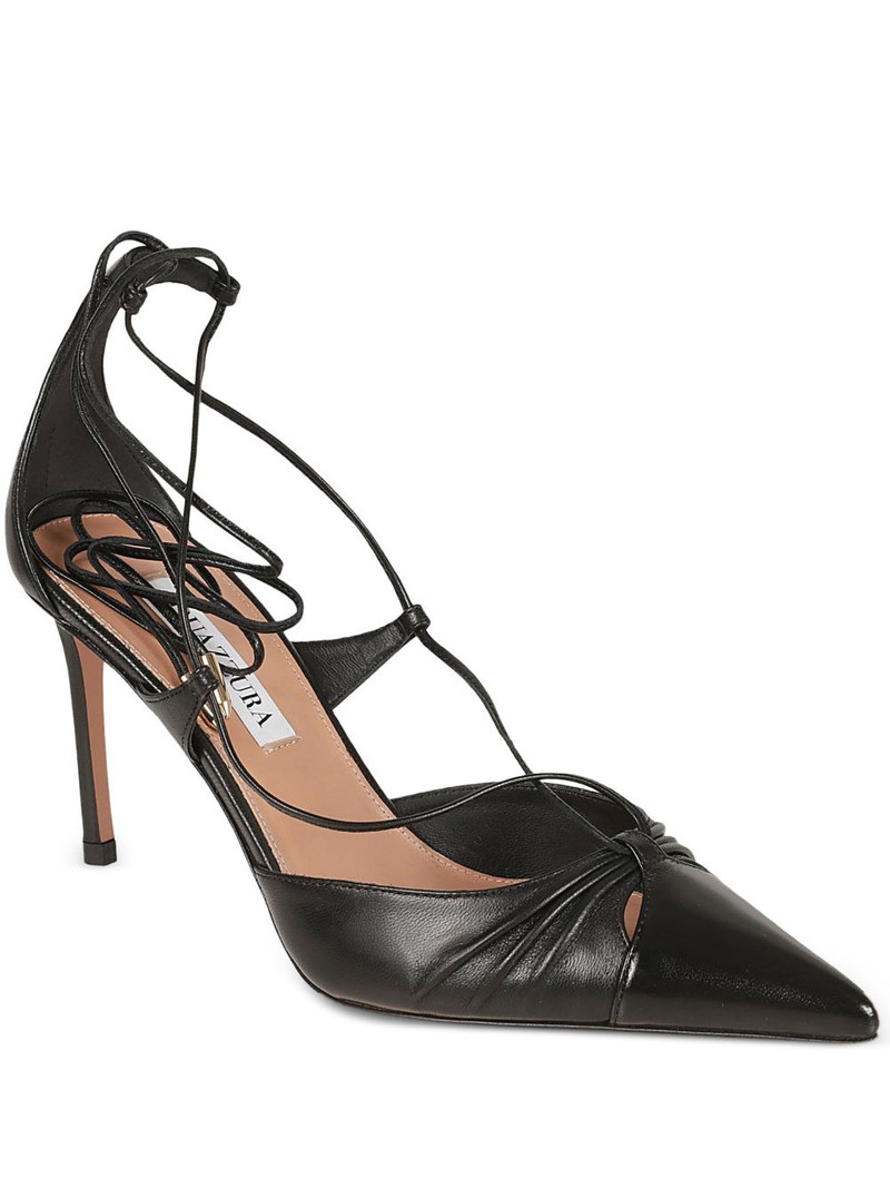 tie heel pumps 1