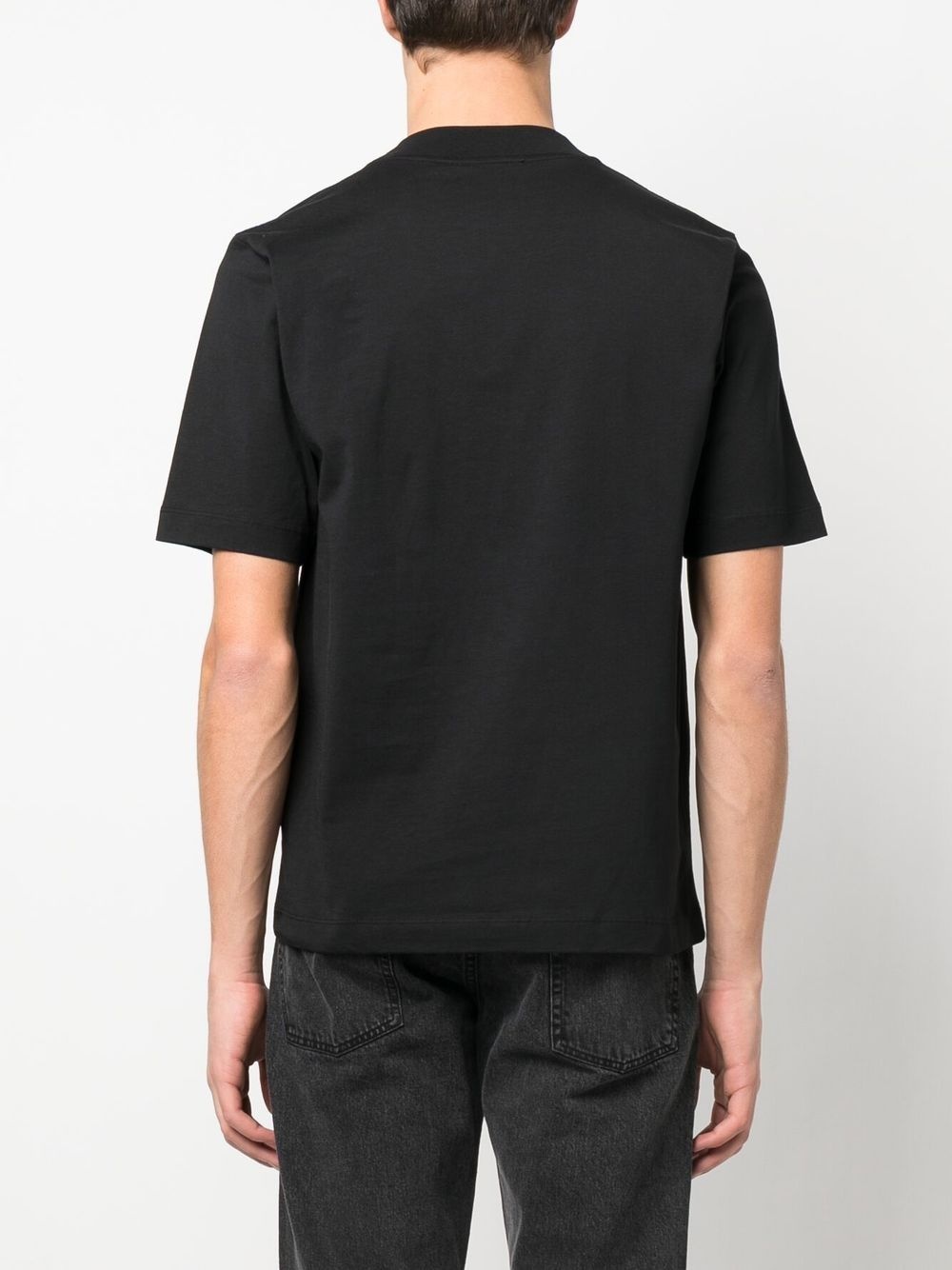 logo-embroidered organic cotton T-shirt - 4