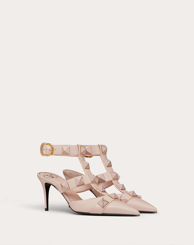 Valentino ROMAN STUD PUMP IN CALFSKIN WITH ENAMELED STUDS 80 MM outlook