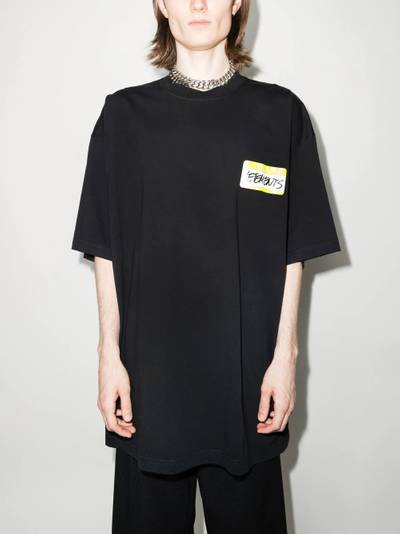 VETEMENTS My Name Is Vetements print T-shirt outlook