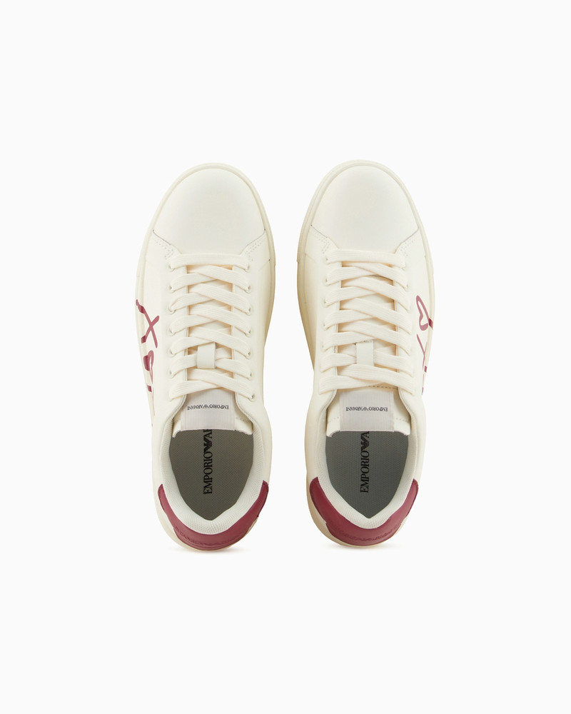 Leather sneakers with XOXO logo 3