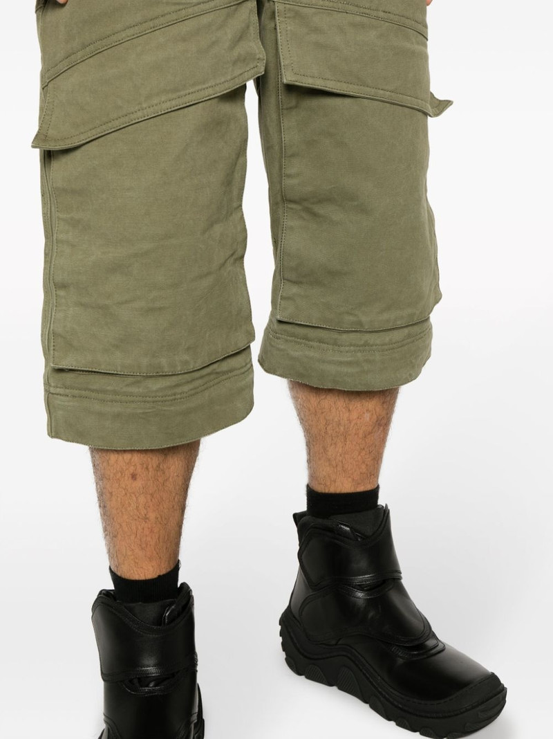 Hard wide-leg cargo trousers 7