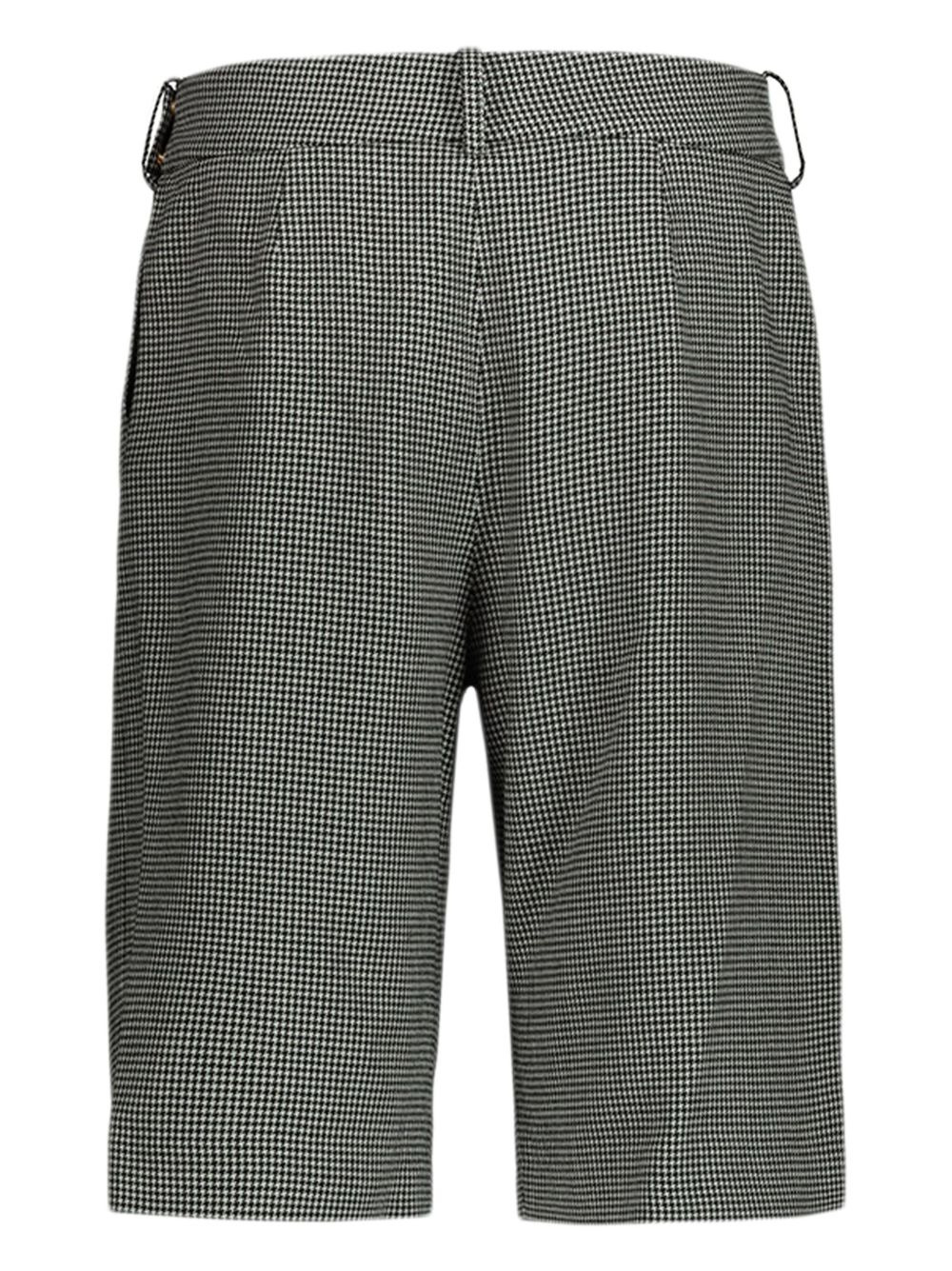 houndstooth belted shorts - 3