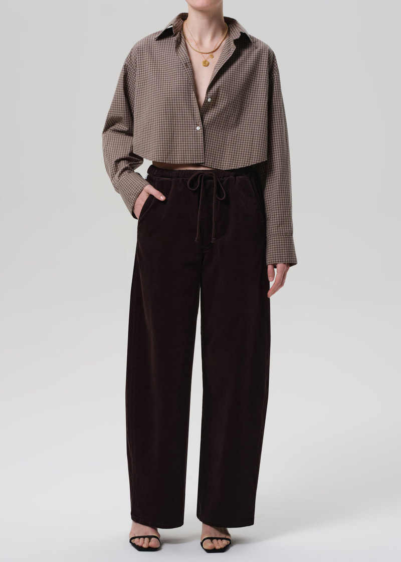 Ana Cropped Shirt In Heritage Plaid 6